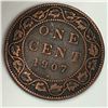 Image 1 : Canadian Large Cent 1907 H VF+