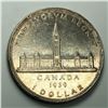 1939 King George VI Canadian Silver Dollar Circulated