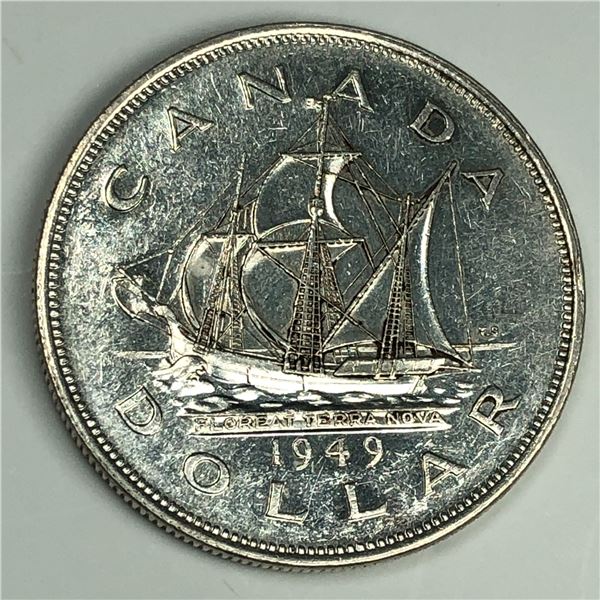 1949 King George VI Canadian Silver Dollar