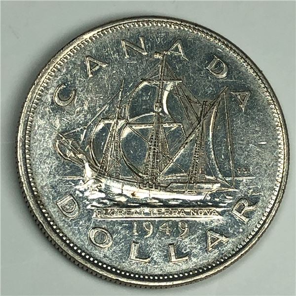 1949 King George VI Canadian Silver Dollar