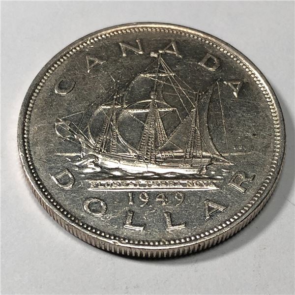 1949 King George VI Canadian Silver Dollar