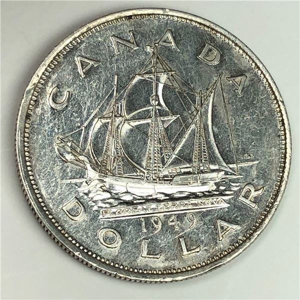 1949 King George VI Canadian Silver Dollar
