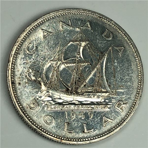 1949 King George VI Canadian Silver Dollar