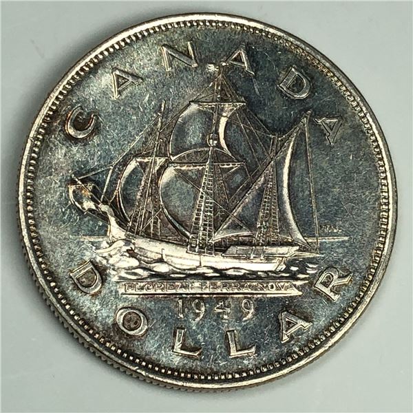 1949 King George VI Canadian Silver Dollar