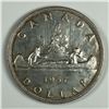 1957 Queen Elizabeth II Canadian Silver Dollar
