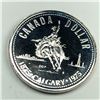 1975 Queen Elizabeth II Canadian Silver Dollar UNC