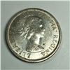 Image 2 : 1958 Queen Elizabeth II Canadian Silver Dollar UNC+