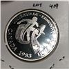 Image 1 : 1983 Queen Elizabeth II Canadian Silver Dollar UNC Heavy Cameo