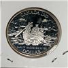 Image 1 : 1989 Queen Elizabeth II Canadian Silver Dollar UNC Heavy Cameo