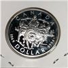 Image 1 : 1994 Queen Elizabeth II Canadian Silver Dollar UNC Heavy Cameo