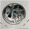 Image 1 : 2002 Queen Elizabeth II Canadian Silver Dollar UNC Heavy Cameo