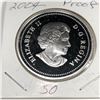 Image 2 : 2004 Queen Elizabeth II Canadian Silver Dollar UNC Heavy Cameo
