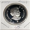 Image 2 : 2007 Queen Elizabeth II Canadian Silver Dollar UNC Heavy Cameo