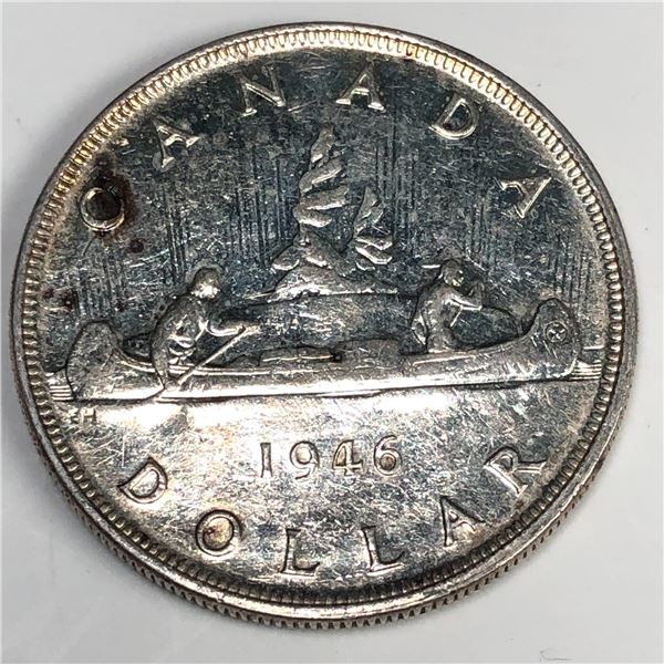 1946 King George VI Canadian Silver Dollar