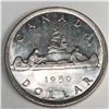 1950 King George VI Canadian Silver Dollar