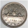 1951 King George VI Canadian Silver Dollar