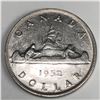 1952 King George VI Canadian Silver Dollar NWL