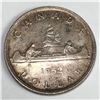 1952 King George VI Canadian Silver Dollar SWL DBL-HP