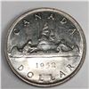 1952 King George VI Canadian Silver Dollar NWL