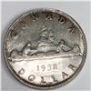 1952 King George VI Canadian Silver Dollar NWL UNC