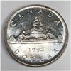 1952 King George VI Canadian Silver Dollar FWL UNC