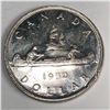 1952 King George VI Canadian Silver Dollar NWL UNC