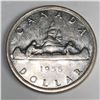 1956 Queen Elizabeth II Canadian Silver Dollar