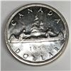 1956 Queen Elizabeth II Canadian Silver Dollar UNC