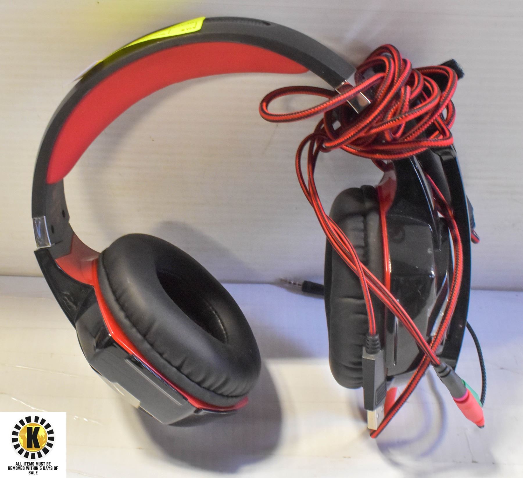 BLACK WEB GAMING HEADSET