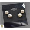 Image 1 : #110-NATURAL FRESH WATER PEARL 7-7.5 MM  EARRING