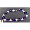 Image 1 : #26-NATURAL PURPLE AMETHYST ,FRESH WATER BRACELET