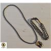 Image 1 : 16 INCH HEMETITE NECKLACE WITH ELEPHANT PENDANT