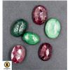 Image 1 : #28-GENUINE RUBY,EMERALD GEMSTONE  70.10CT