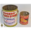 Image 1 : VINTAGE TINS - ROGERS SYRUP AND AYLMER PUMPKIN