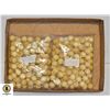 Image 1 : 2 X 100 COUNT BAGS OF LIGHT BROWN BEADS