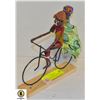 Image 1 : HANDMADE BICYCLE DECOR PC WITH MAN PEDALING