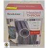 Image 1 : BROOKSTONE HEATED THROW 50 IN X 60 IN