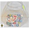 Image 1 : BIN OF ASSORTED MARBLES & MORE