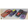 Image 1 : LOT OF 4 DIE CAST CARS; '71 CHEVY CHEVELLE/ '70