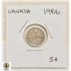 Image 1 : 1906 CANADIAN 5 CENT SILVER COIN