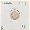 Image 1 : 1904 CANADIAN 5 CENT SILVER COIN