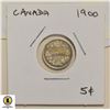 Image 1 : 1900 CANADIAN 5 CENT SILVER COIN