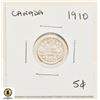 Image 1 : 1910 CANADIAN 5 CENT SILVER COIN