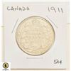 Image 1 : 1911 CANADIAN SILVER 50 CENT COIN