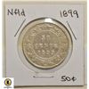 Image 1 : 1899 SILVER NEWFOUND LAND 50 CENT COIN