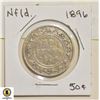Image 1 : 1896 SILVER NEWFOUND LAND 50 CENT COIN