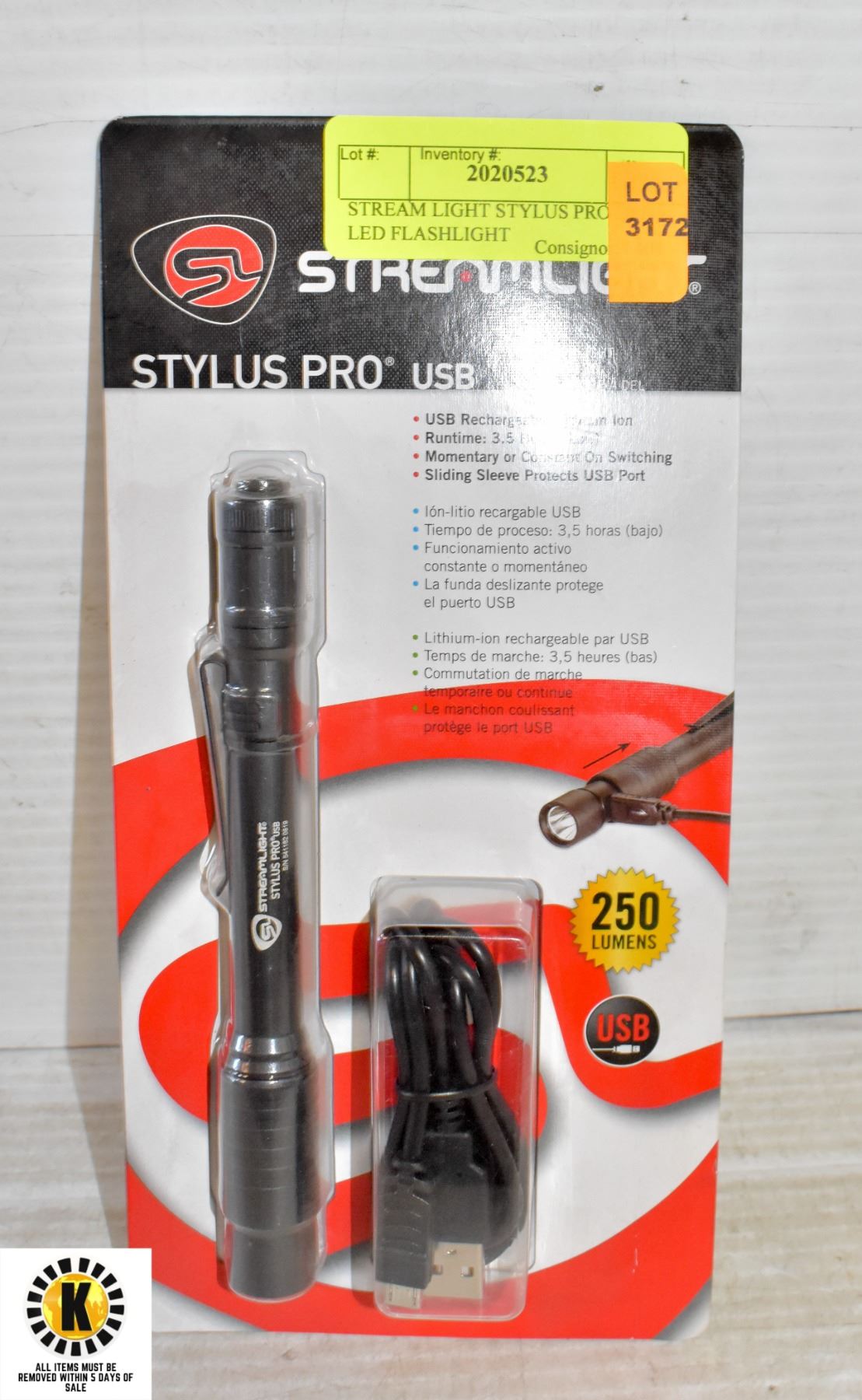 STREAM LIGHT STYLUS PRO USB LED FLASHLIGHT
