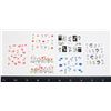 Image 1 : 6 NEW SHEETS OF FLOWER PATTERN NAIL ART STICKERS