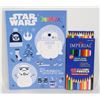 Image 1 : NEW STAR WARS COLORING BOOK WITH PENCIL CRAYONS