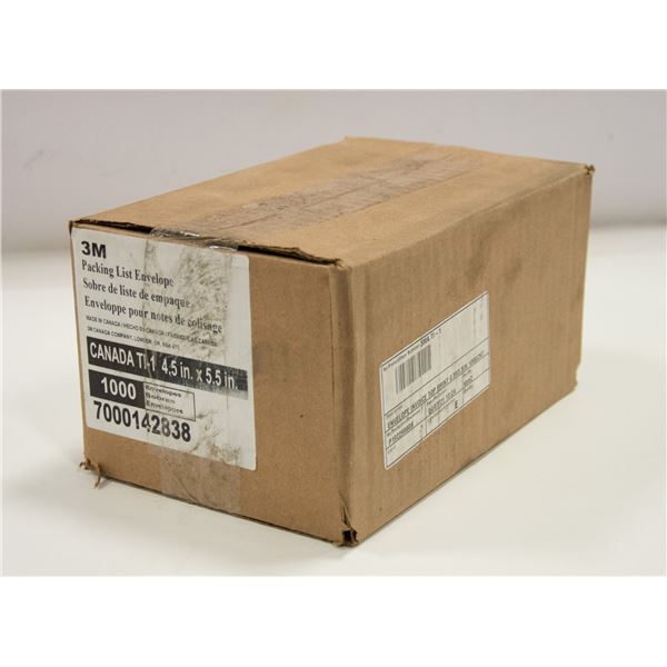 CASE OF 1000 PACKING ENVELOPES